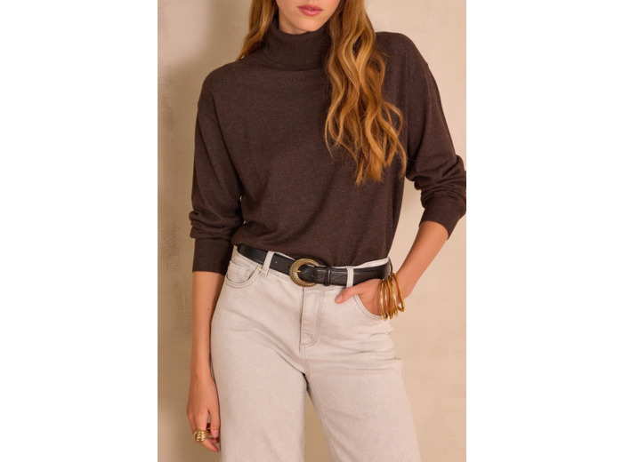 Pull col roulé BRIAC en laine