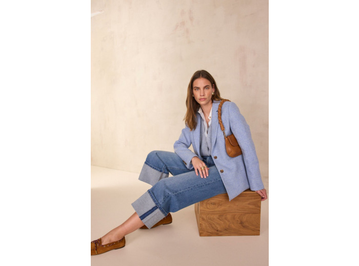 Jean cropped à revers RUBY
