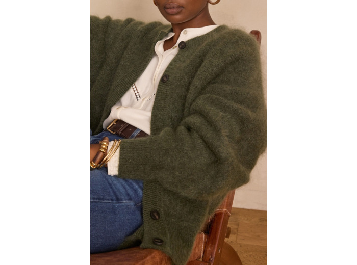 Gilet en mohair et laine BAKER