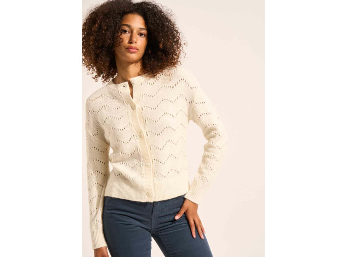 Pull col rond fantaisie
