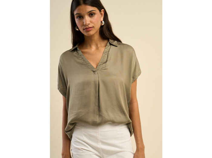 Top col chemisier coupe fluide