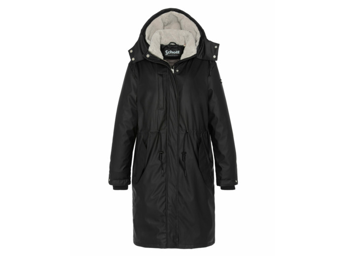 Parka longue aspect gomme HADLEYW SCHOTT