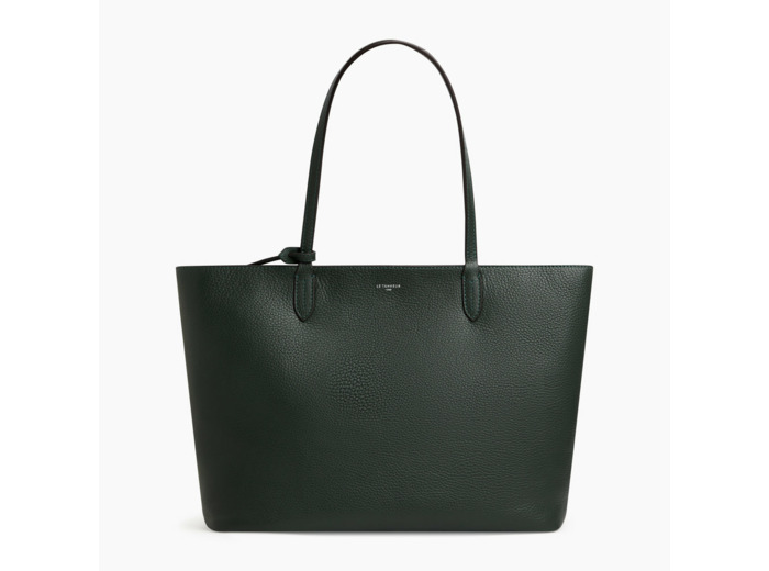 Grand sac cabas Louise en cuir grainé