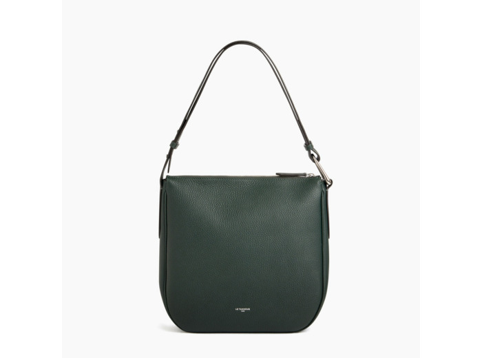 Sac bandoulière moyen modèle Madeleine en cuir grainé