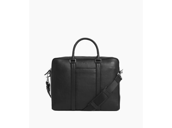 Porte documents 15" Charles en cuir grainé moyen modèle