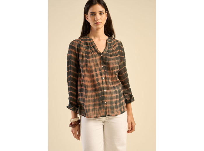 Chemise imprimée tie and dye