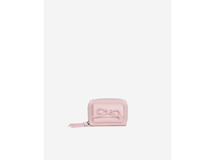 Porte-monnaie amelia  en cuir pink