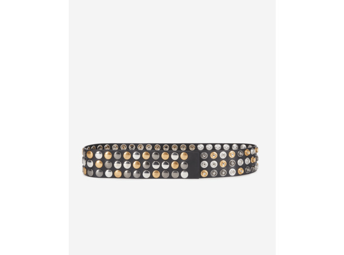 Ceinture taille haute avec boutons pressions black