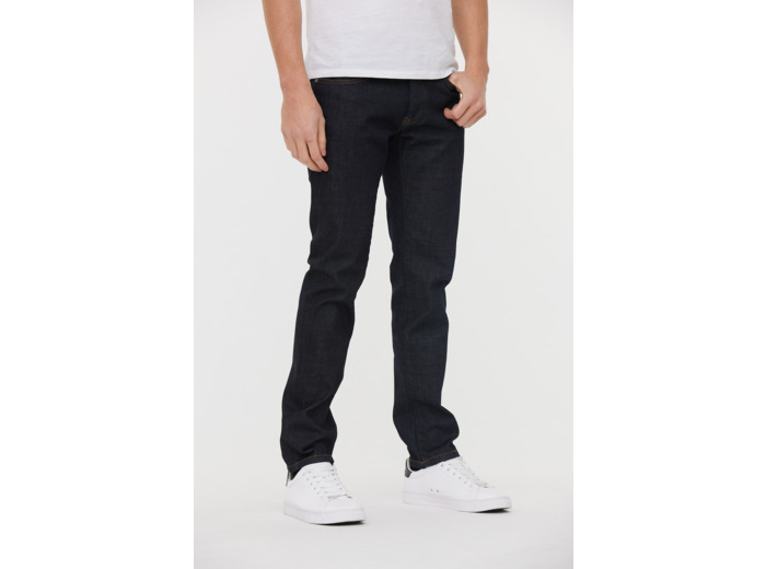 Jean taille medium, coupe droite
