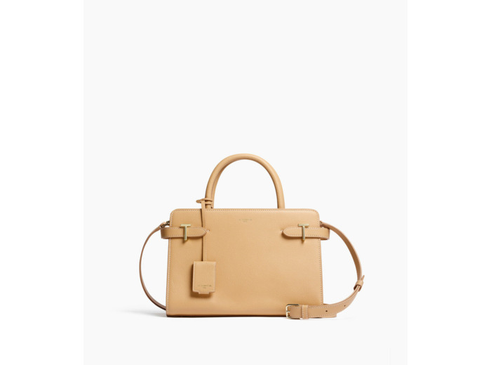 Sac à main moyen modèle Emilie en cuir grainé