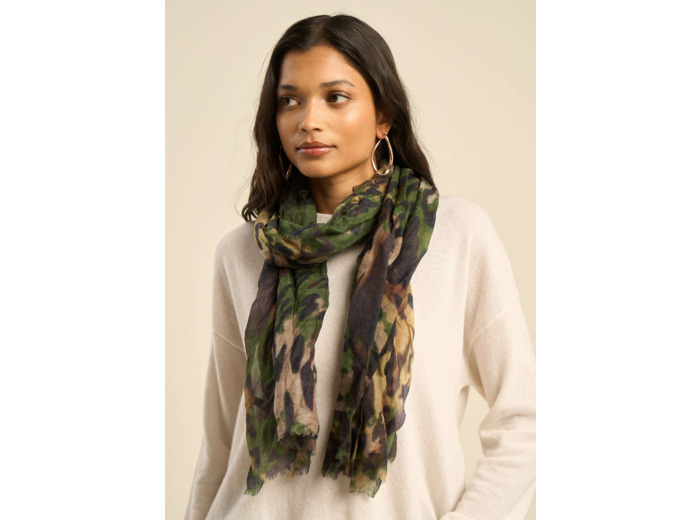 Foulard en laine coloré