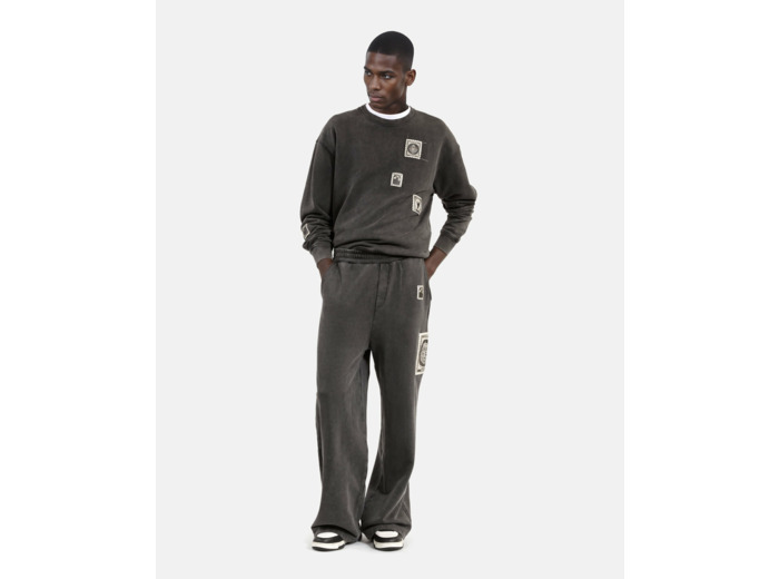 Jogging avec print black washed