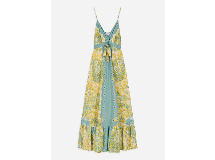 Robe longue à bretelles