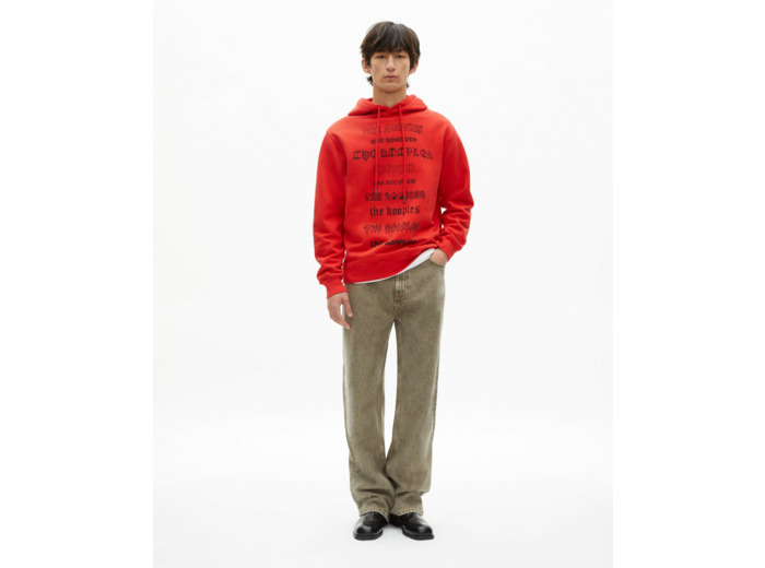 Sweat a capuche avec print devant red