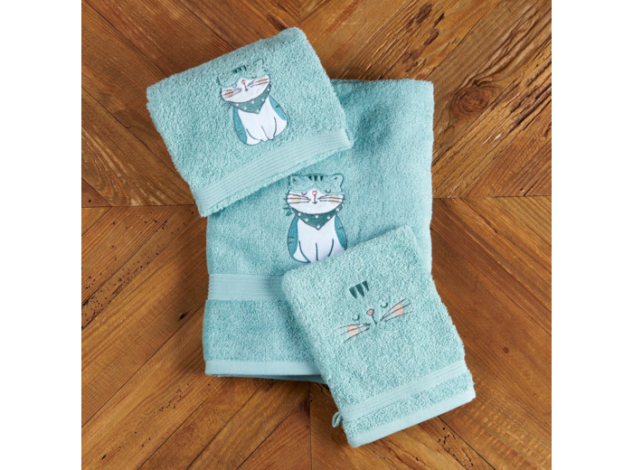 Serviette Les Petits Félins | Coton 450g | Tradition des Vosges