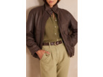 Veste bomber PERLE en cuir