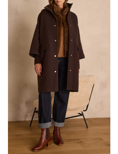 Manteau mi-long MAGDA en laine