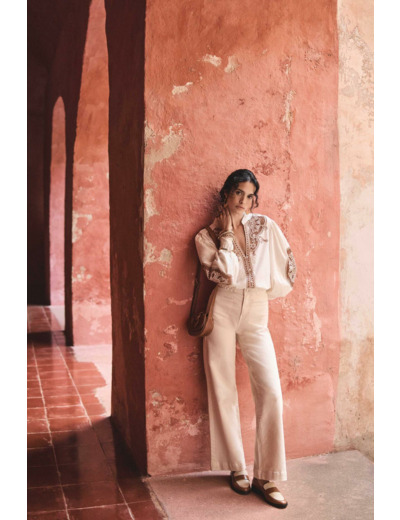 Jean large tressé ROSA