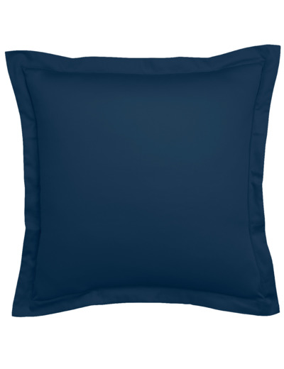 Taie d'oreiller Harmonie Satin de coton coloris Marine