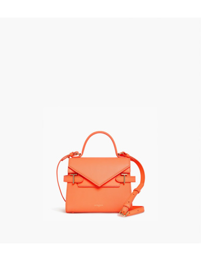 Petit sac à main double rabat Emilie en cuir signature T