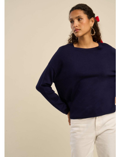 Pull uni col bateau