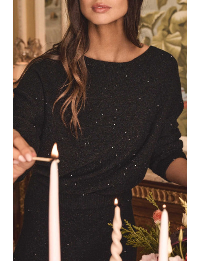 Pull col bateau à sequins BLAKE