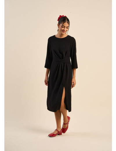 Robe longue fendue