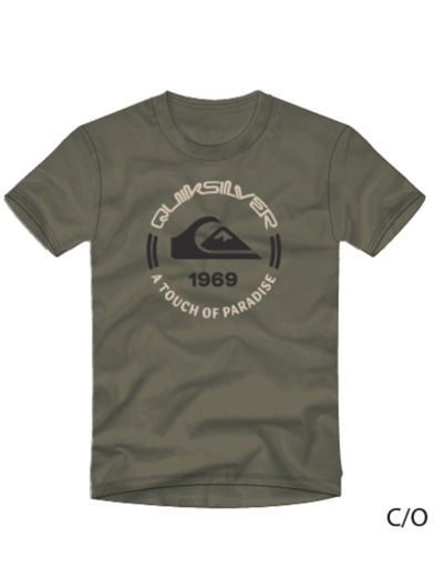 Tee-shirt Quiksilver vert.