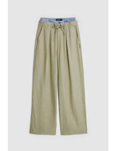 Pantalon Long En Tissu – Femme