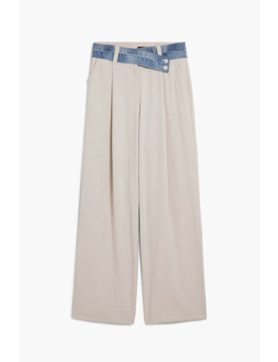 Pantalon Long En Tissu – Femme