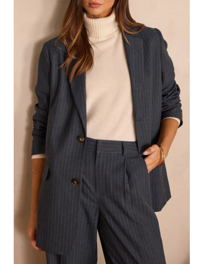 Veste de tailleur à rayures unisexe IMPULSIF