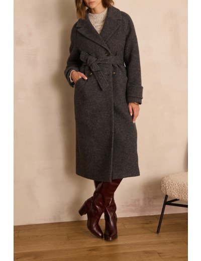 Manteau long DAREN en laine