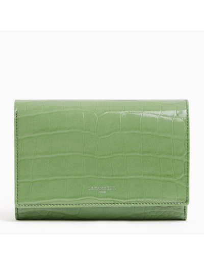 Portefeuille Emilie en cuir effet croco