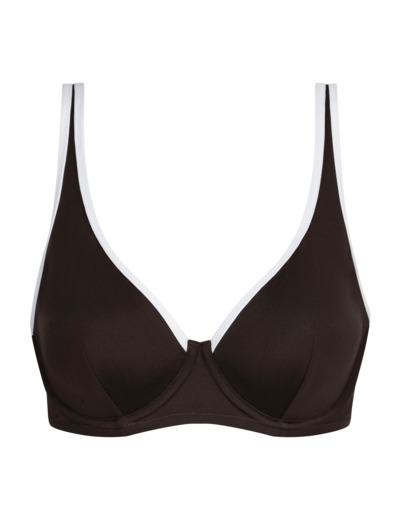 Haut de maillot de bain forme soutient-gorge avec armatures