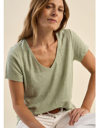 Tee-shirt à col V