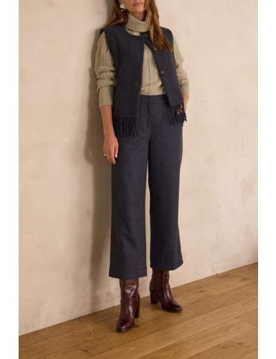 Pantalon cropped MELINA en laine