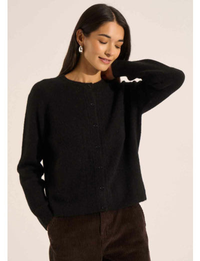 Gilet ajouté à col rond