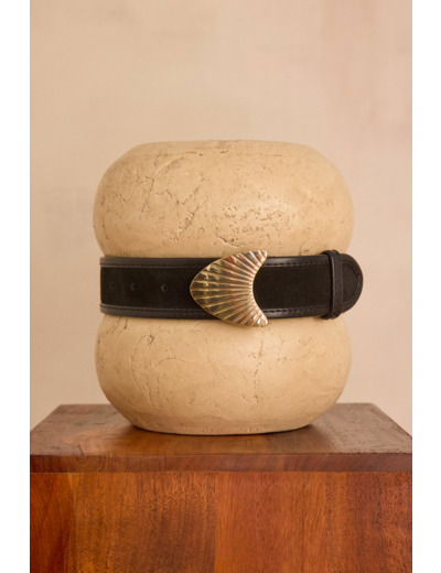 Ceinture LEONARD en cuir à détails bijoux