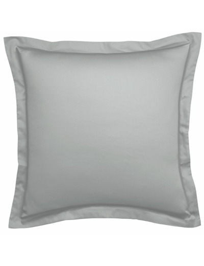 Taie d'oreiller Harmonie Satin de coton coloris Gris