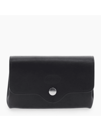 Porte monnaie Sans couture en cuir lisse