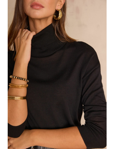 Pull col roulé BRIAC en laine