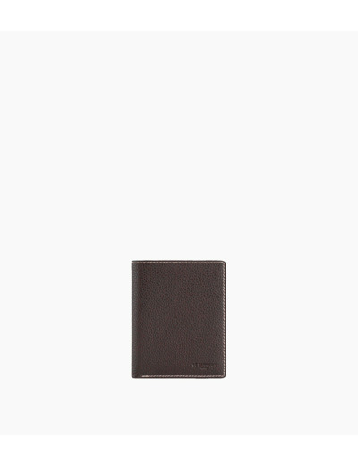 Porte cartes moyen modèle Charles en cuir grainé
