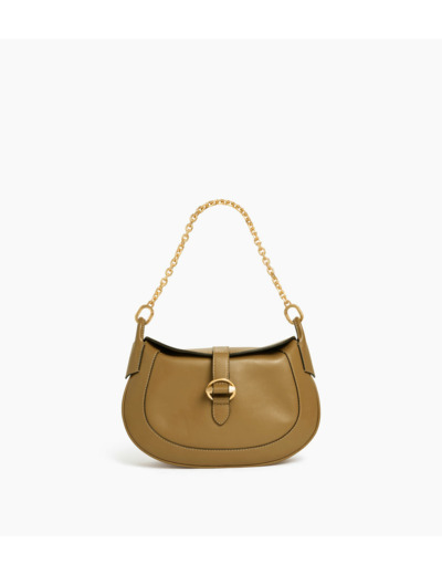 Petit sac bandoulière Pia en cuir lisse