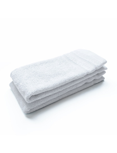 Lot de 2 Serviettes invité DODO MINERAL - Coloris BLANC