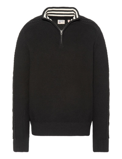 Pull camionneur en maille texturée