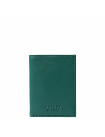 Le cuir lisse portefeuille 3v