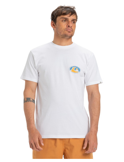 T-shirt Quiksilver blanc classique