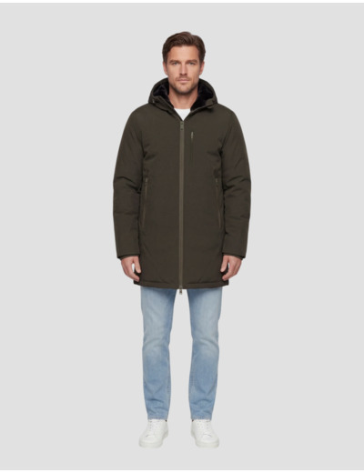 Manteau long à capuche