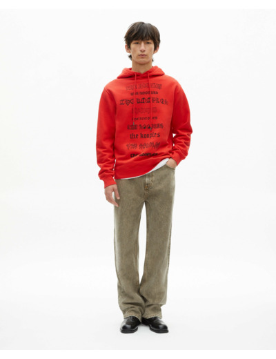 Sweat a capuche avec print devant red