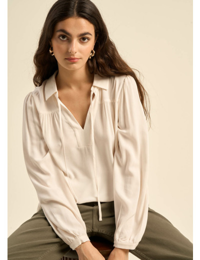 Blouse à manches bouffantes